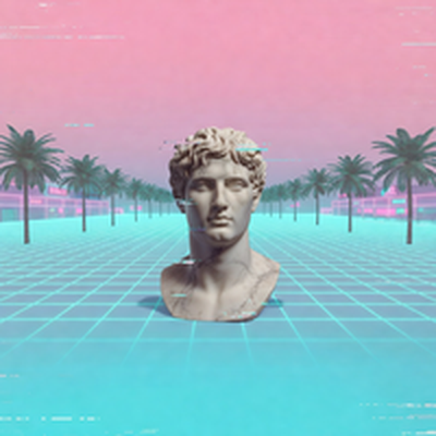 Vaporwave style example