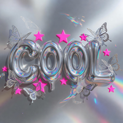 Y2K chrome style example